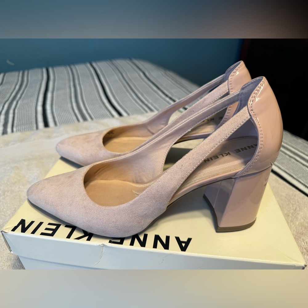 Anne Klein blush block heel